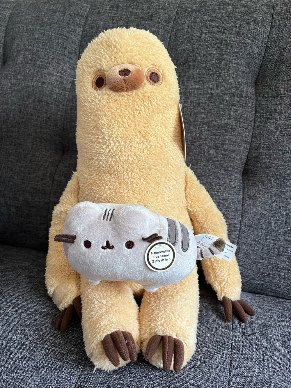 NWT GUND Pusheen with Sloth Plush